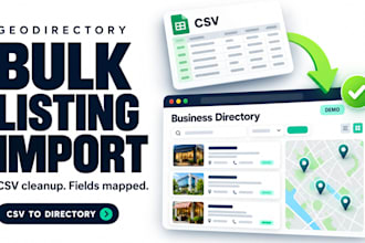 bulk import geodirectory listings from CSV map custom fields import error fix