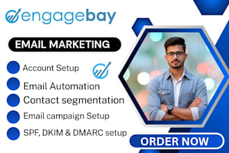 setup engagebay CRM automation engagebay spf dkim dmarc black friday campaign