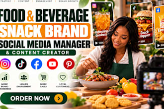 social media marketing manager for food beverage snack brand content creator