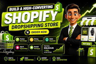 shopify store design, dropshipping store, shopify website, shopify dropshipping