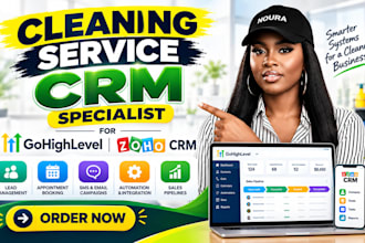 cleaning service crm cleaning service gohighlevel  cleaning business zoho crm