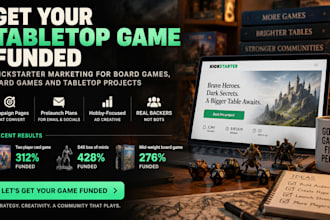run your kickstarter marketing for tabletop board games to reach full funding