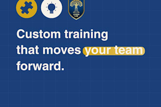 create a customized corporate training program for your team