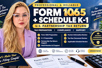 file form 1065 and schedule k1 for your partnership or llc and self tax return