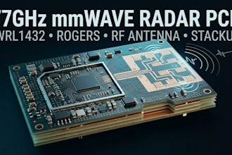 design ti iwrl1432 77ghz mmwave radar pcb and rogers antenna stackup