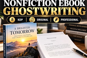 ghostwrite nonfiction self help ebook for amazon KDP book writing and publishing