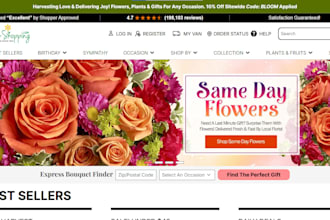 design flower shopify store bouquet store florist website gift dropshipping