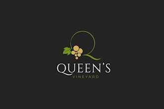 design small chardonnay vineyard logo