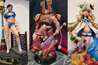 3d print and paint custom anime figure action figure 3d model stl resin printing