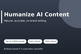 humanize ai content and edit ai writing to sound natural and human