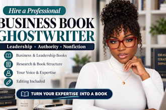 be your professional ghostwriter for business books, ebooks and nonfiction