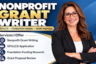 write nonprofit grant writer 501c3 foundation funding nonprofit grant proposal