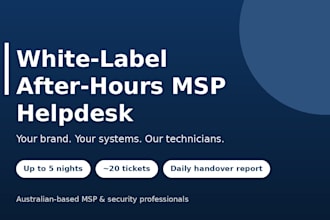 provide white label after hours IT helpdesk support for your msp