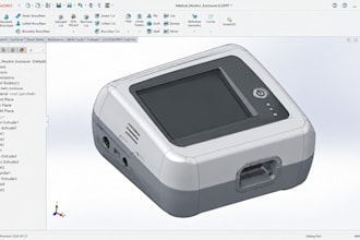 develop medical device housings and pcb enclosures for prototyping in solidworks
