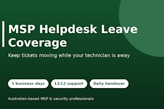 cover your msp helpdesk while your technician is on leave