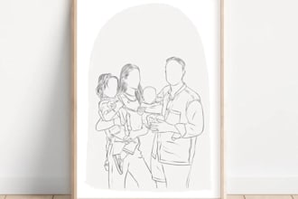 unique one line art, minimalist line art, vector line art logo illustrationuniqu