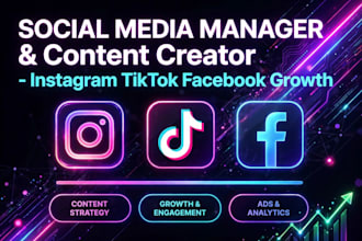 manage instagram tiktok and facebook