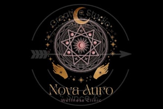 design sacred geometry, spiritual or mystical logo