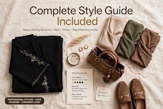 create 3 modern abaya styling and modest fashion outfit ideas
