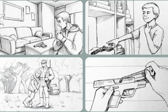 create professional storyboards for ads films and videos