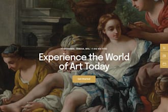 build art gallery and museum website design