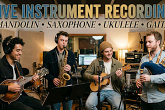 play mandolin, saxophone, ukulele, galician gaita for your song