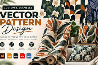 design seamless vector, textile, animal and surface patterns