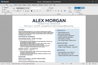 create and format professional ms word, excel , powerpoint presentation