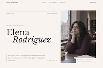 turn your resume into a professional personal portfolio website