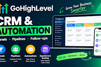 set up gohighlevel CRM and automated followups