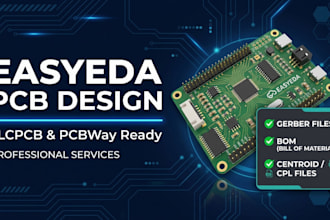 do pcb design in easyeda with jlcpcb and pcbway gerber files