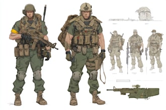make military or armed related illustrations