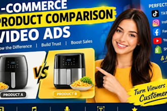 create ecommerce product comparison marketing videos and ads for your business