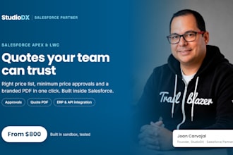 build salesforce quotes, approvals and PDF quote generation with apex and lwc