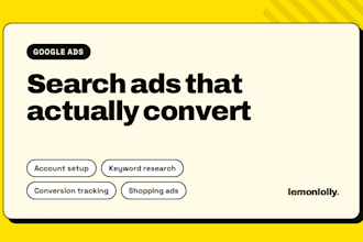 set up google ads search and shopping campaigns for your store