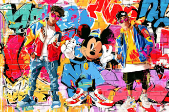 design graffiti designs, murals and wall arts