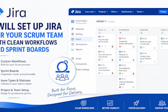 set up jira for your scrum team with clean workflows and sprint boards