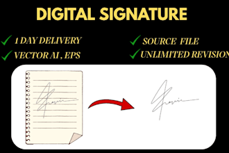 design luxury handwritten digital signature logo for your bussiness