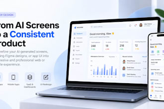 transform ai generated UI into professional web and mobile app design