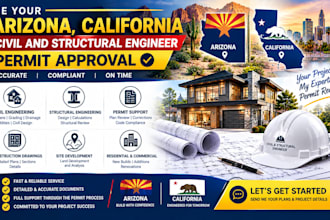 be your arizona, california civil and structural engineer permit approval