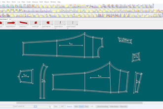 create garment patterns, grading and markers in gerber