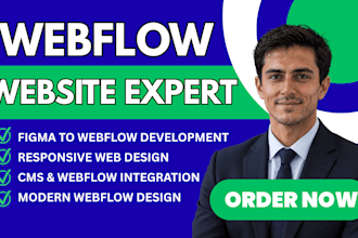 webflow website figma design to webflow development