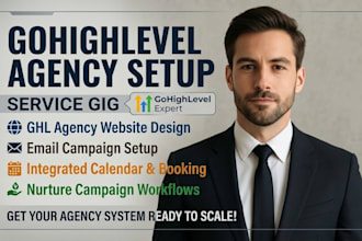 setup gohighlevel agency website email campaign calendar ghl nurture campaign