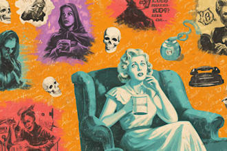 create distressed vintage retro comic art for tshirts, posters or books