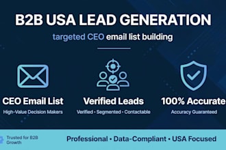build targeted b2b lead generation email list for USA companies