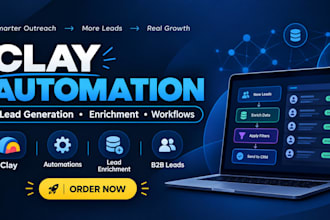 do automated b2b lead generation and web scraping using clay
