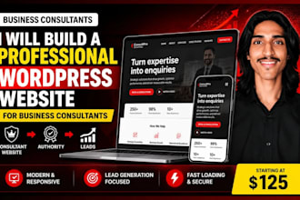 build a professional wordpress website for business consultants