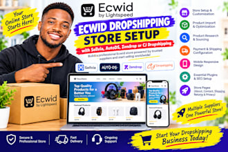 create ecwid dropshipping store, sellvia dropshipping store autods zendrop cj