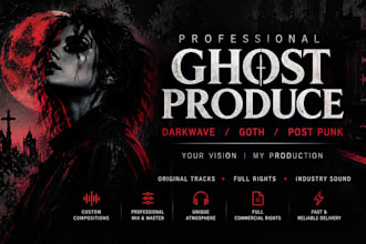 ghost produce darkwave goth and post punk music professionally