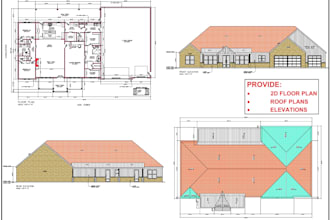 design house floors architectural blueprints for city permit
